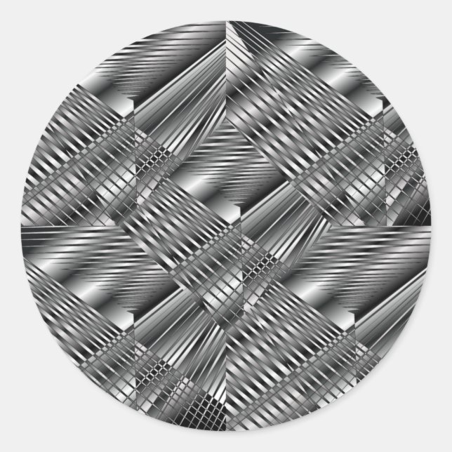 Adesivo Vinheta de Prata Metálico (Frente)