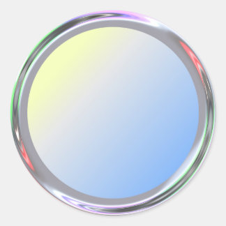 Adesivo Vinheta de prata para texto, logotipo, imagem