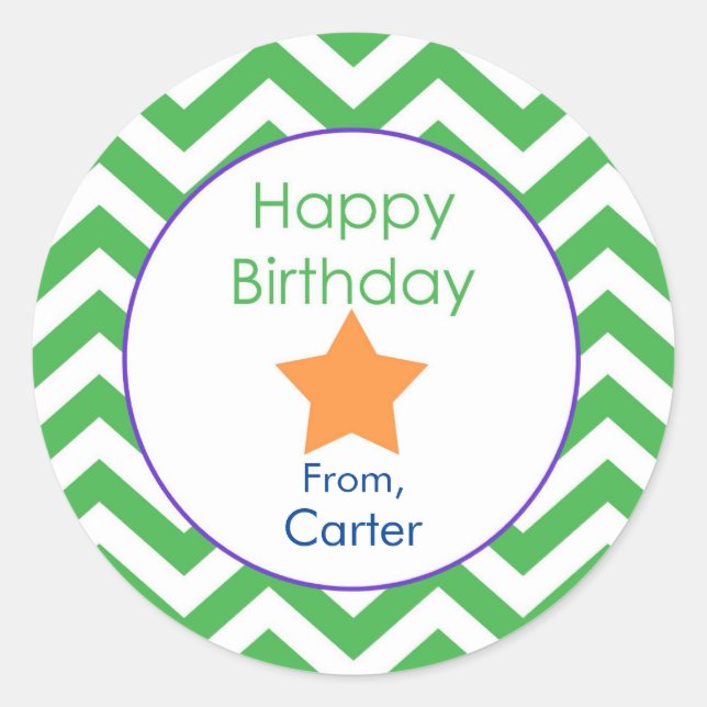 Adesivo Vinheta de Presente Personalizada de Passageiro Ve (Frente)