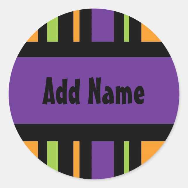 Adesivo Vinheta de presentes de Halloween (Frente)