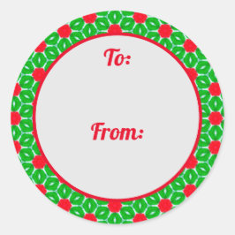 Adesivo Vinheta de presentes nas bordas das estrelas de Na