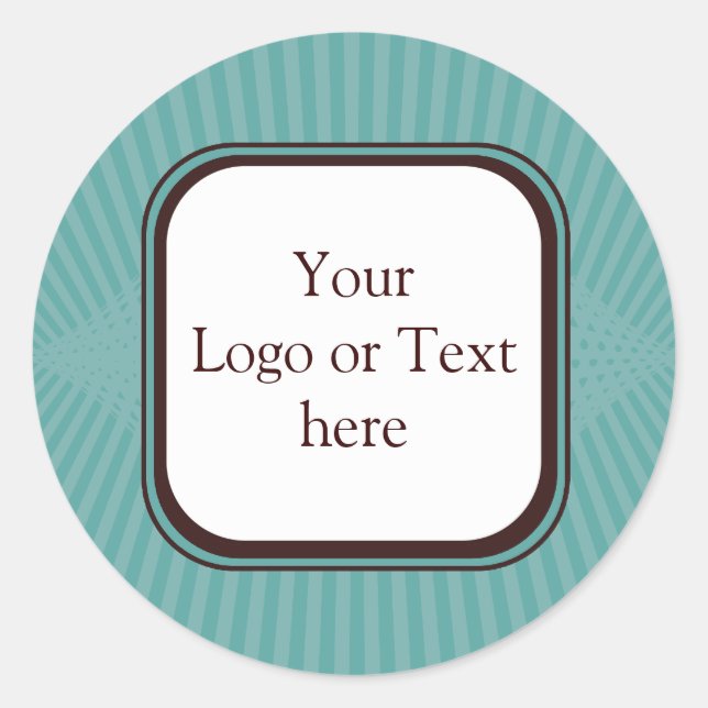 Adesivo Vinheta de Primavera Aqua (Frente)