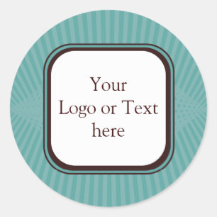 Adesivo Vinheta de Primavera Aqua