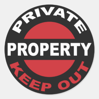 Adesivo Vinheta de Propriedade Privada
