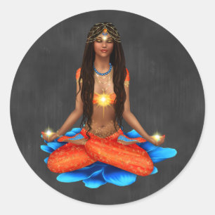 Adesivo Vinheta de quadro chaleira com aquecedor místico