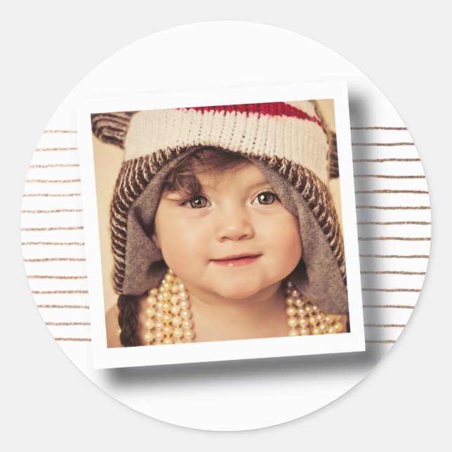 Adesivo Vinheta de quadro de fotos de Natal em faixas de b (Frente)