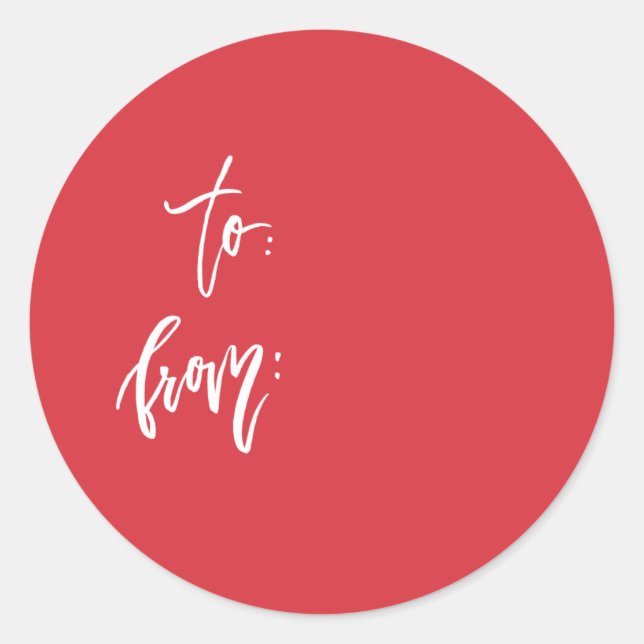 Adesivo Vinheta de Quebra de Presente para (Frente)