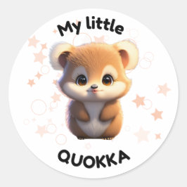 Adesivo Vinheta de Quokka