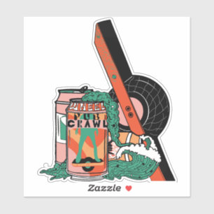 Adesivo Vinheta de Rastreamento de Pub de Roda