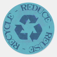 Vinheta de Reciclar de Reutilização Reduzida Dista