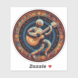 Adesivo Vinheta de recorte personalizada do Círculo de Alm