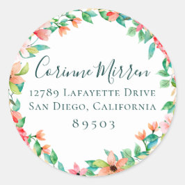 Adesivo Vinheta de Retorno Floral da Ilha Botânica