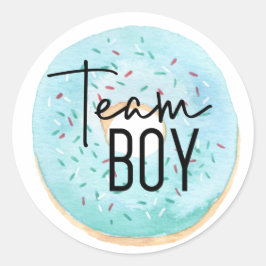 Adesivo Vinheta de Revelação de Gênero do Team Boy