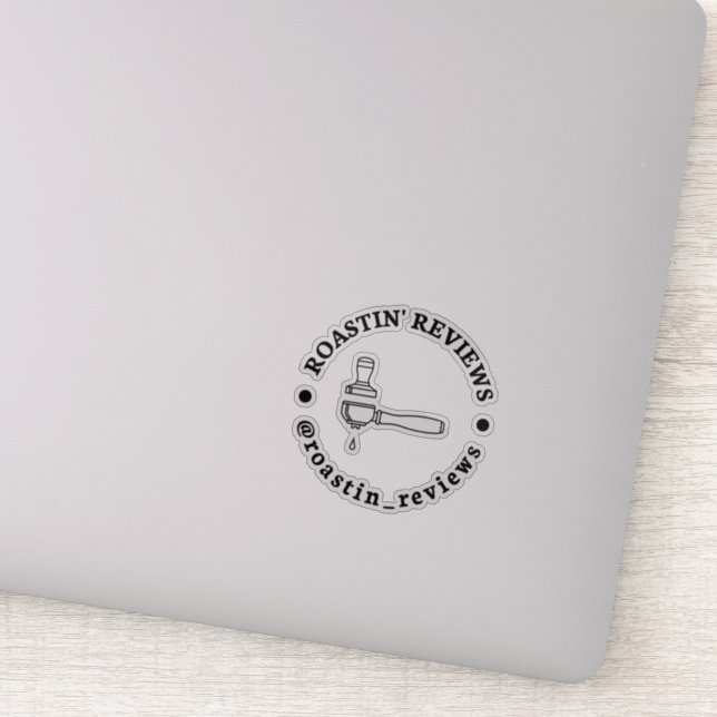 Adesivo Vinheta de Revistas Roastin (Detalhe)