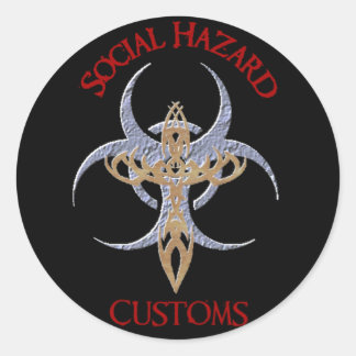 Adesivo Vinheta de risco social