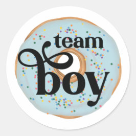 Adesivo Vinheta de Rosquinha do Team Boy