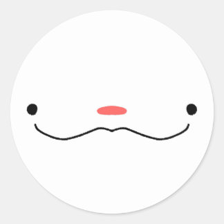 Adesivo Vinheta de rosto fofo