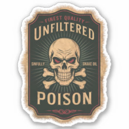 Adesivo Vinheta de Rótulo de Sangue do Unicórnio