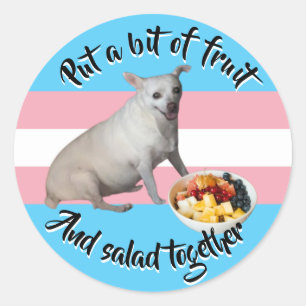 Adesivo Vinheta de salada de fruta