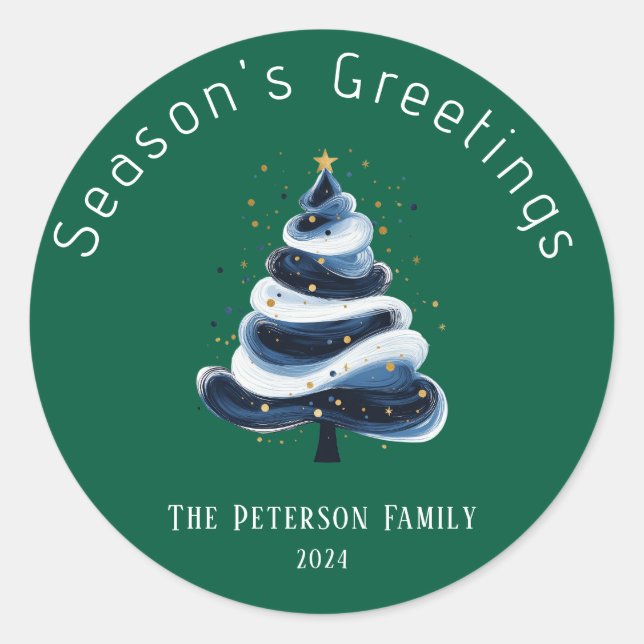 Adesivo Vinheta de saudações do Seasons (Frente)