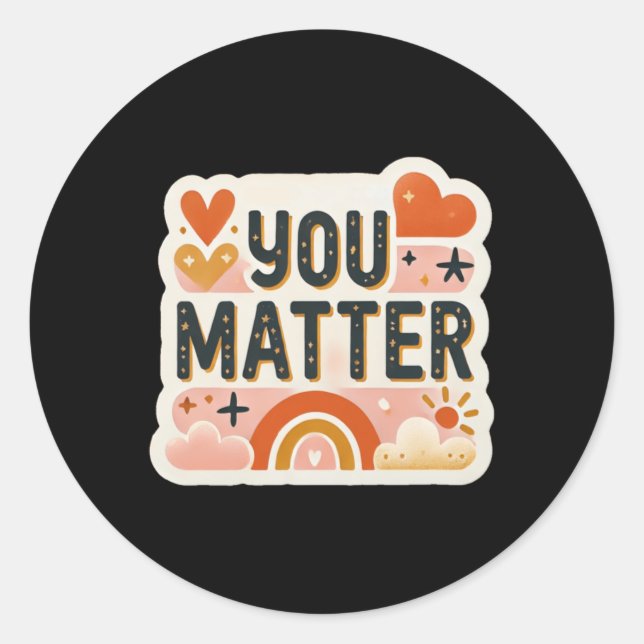 Adesivo Vinheta de Saúde Mental (Frente)