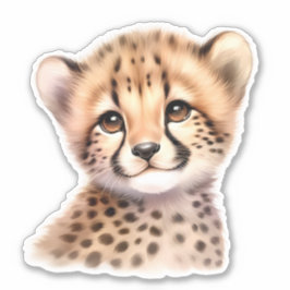 Adesivo Vinheta de Scrapbooking Personalizada Leopard