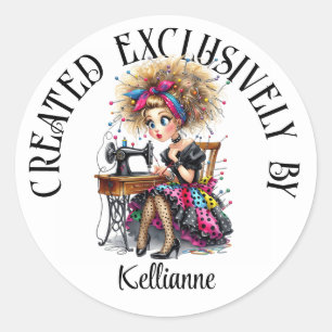 Adesivo Vinheta de Seamstress