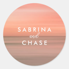 Adesivo Vinheta de Selagem de Envelope Personalizado Rosa