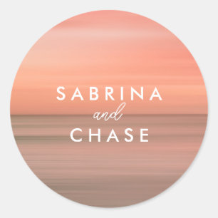 Adesivo Vinheta de Selagem de Envelope Personalizado Rosa