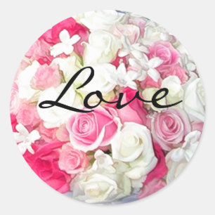 Adesivo Vinheta de selagem de envelopes de amor