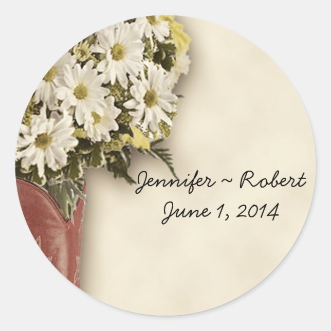 Adesivo Vinheta de selagem de envelopes do Buquê de inicia (Frente)