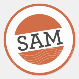 Adesivo Vinheta de selagem de envelopes do Sam