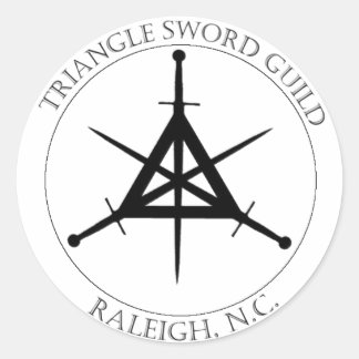 Adesivo Vinheta de selos TSG (preto em branco)