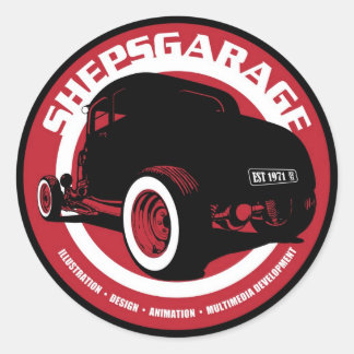 Adesivo Vinheta de Shepsgarage