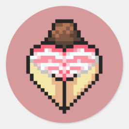 Adesivo Vinheta de shimapan rosa bonito