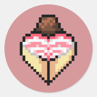 Adesivo Vinheta de shimapan rosa bonito