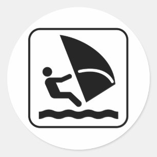 Adesivo Vinheta de símbolos para surf