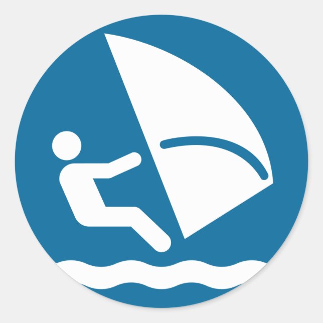 Adesivo Vinheta de símbolos para surf (Frente)