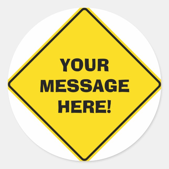 Adesivo Vinheta de Sinal de Estrada (Frente)