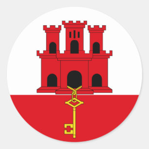 Adesivo Vinheta de Sinalizador de Gibraltar