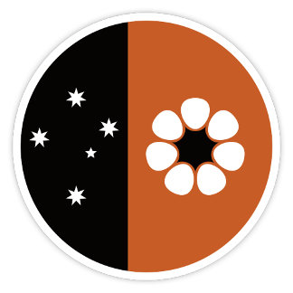 Adesivo Vinheta de Sinalizador do Território do norte