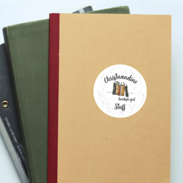 Adesivo Vinheta de Sobreposição do Livro de Nomes Personal (Criador carregado)