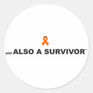 Adesivo Vinheta de Sobrevivência de Leucemia