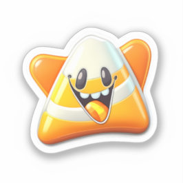 Adesivo Vinheta de sorriso de milho doce