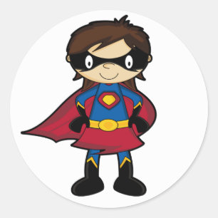 Adesivo Vinheta de Super-Herói