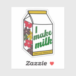 Adesivo Vinheta de superpotência de amamentação