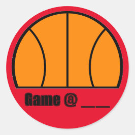 Adesivo Vinheta de Tempo de Jogo de Basquete