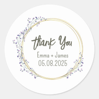 Adesivo Vinheta de Texto Personalizável Floral de Cores Aq
