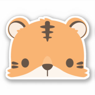Adesivo Vinheta de Tigre