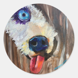 Adesivo Vinheta de transporte de cães de trenó alaskan Pup